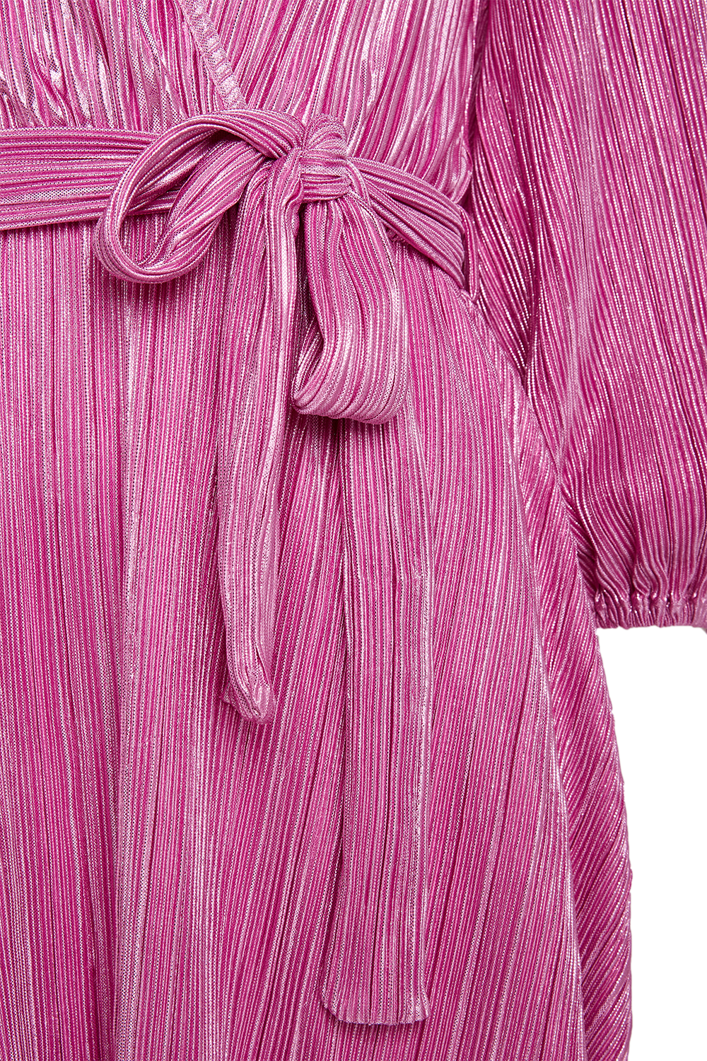 Bellissa Pleat Dress in Pink Shine | Bardot